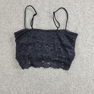 Urban Outfitters x Out from Under Womens Bralette Top Medium Black Iris Witchy